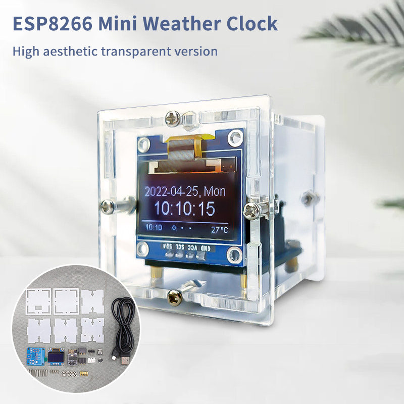 Esp8266 - ESP8266 Mini Weerklok Kit DIY Soldeerproject