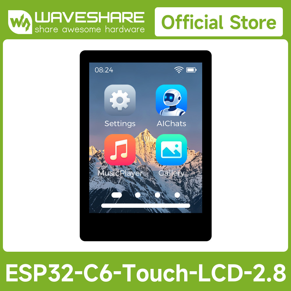 Esp32 Uart Module - Waveshare ESP32-C6 2,8 inch IPS capacitief