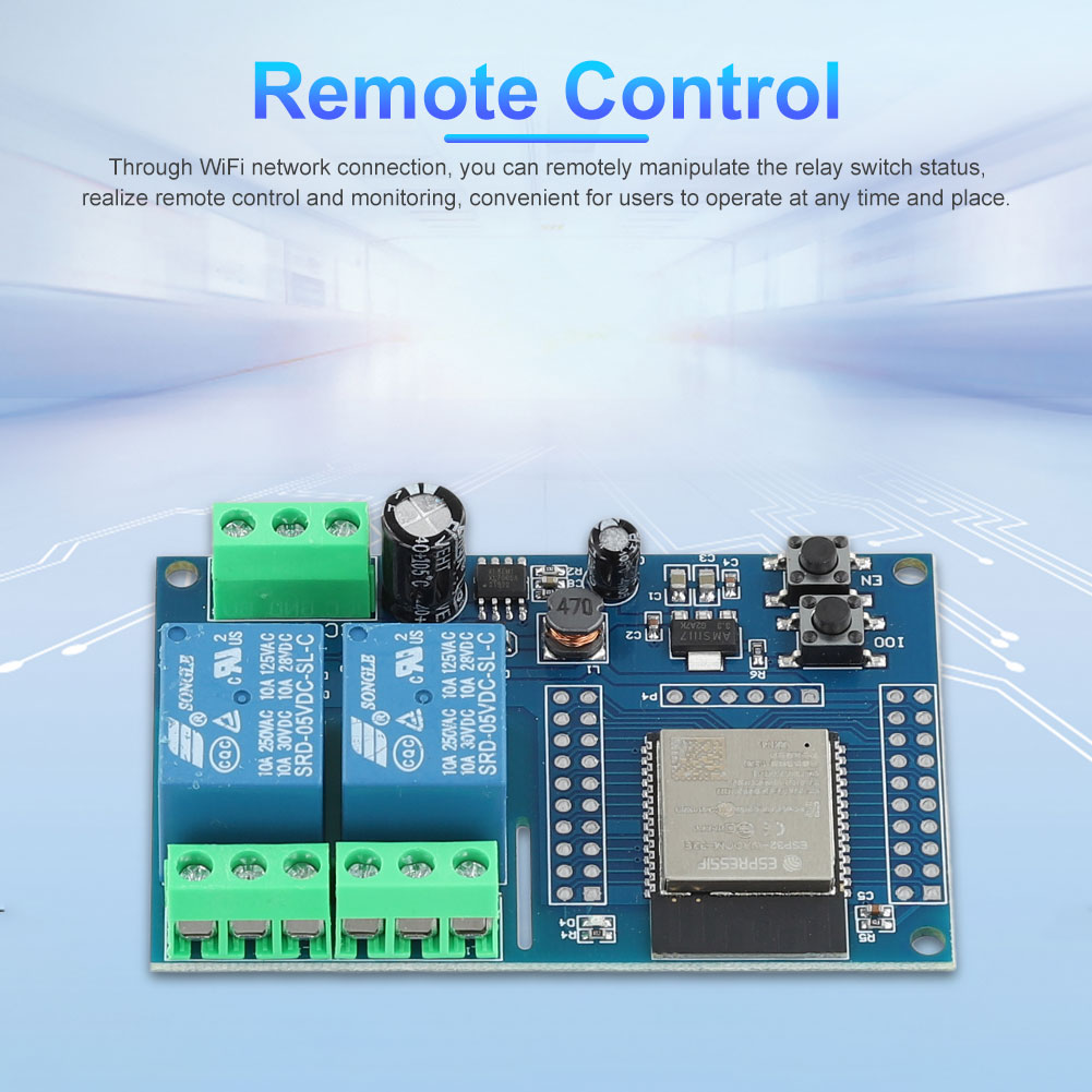 Espressif Esp32 - ESP32 WIFI Bluetooth-compatibele BLE-relaismodule DC 5-30/60V