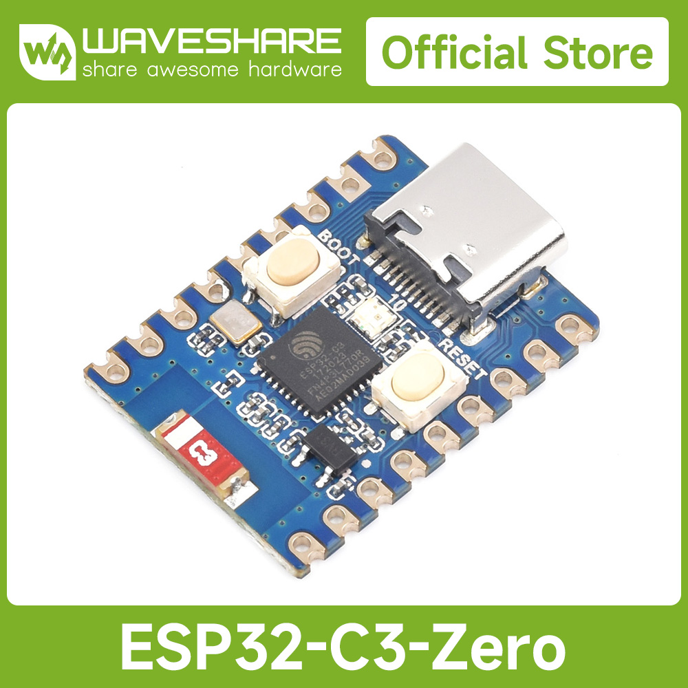 Esp32 Development Board - Waveshare ESP32-C3 Zero Mini-ontwikkelbord, gebaseerd op