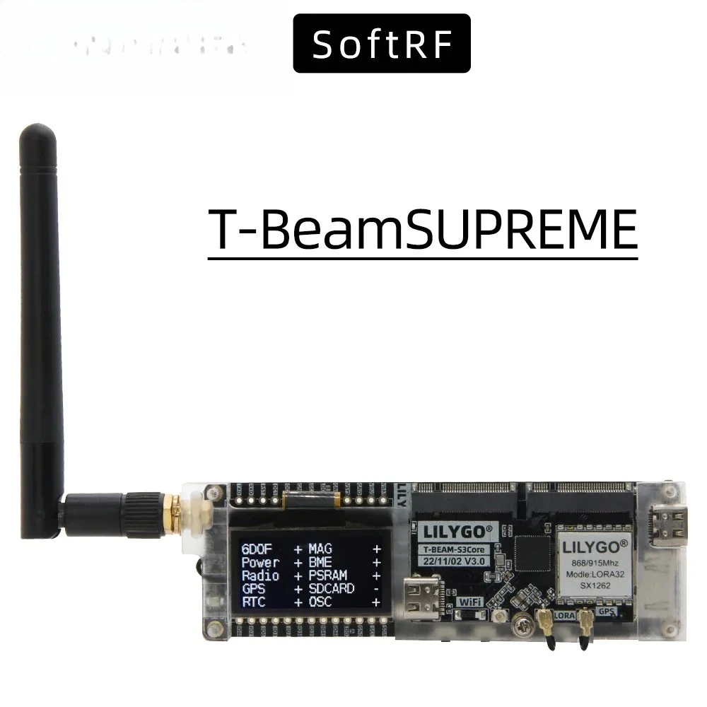 Esp32 Wifi Bluetooth Module - LILYGO SoftRF T-BeamSUPREME ESP32-S3 ontwikkelbord U-blox
