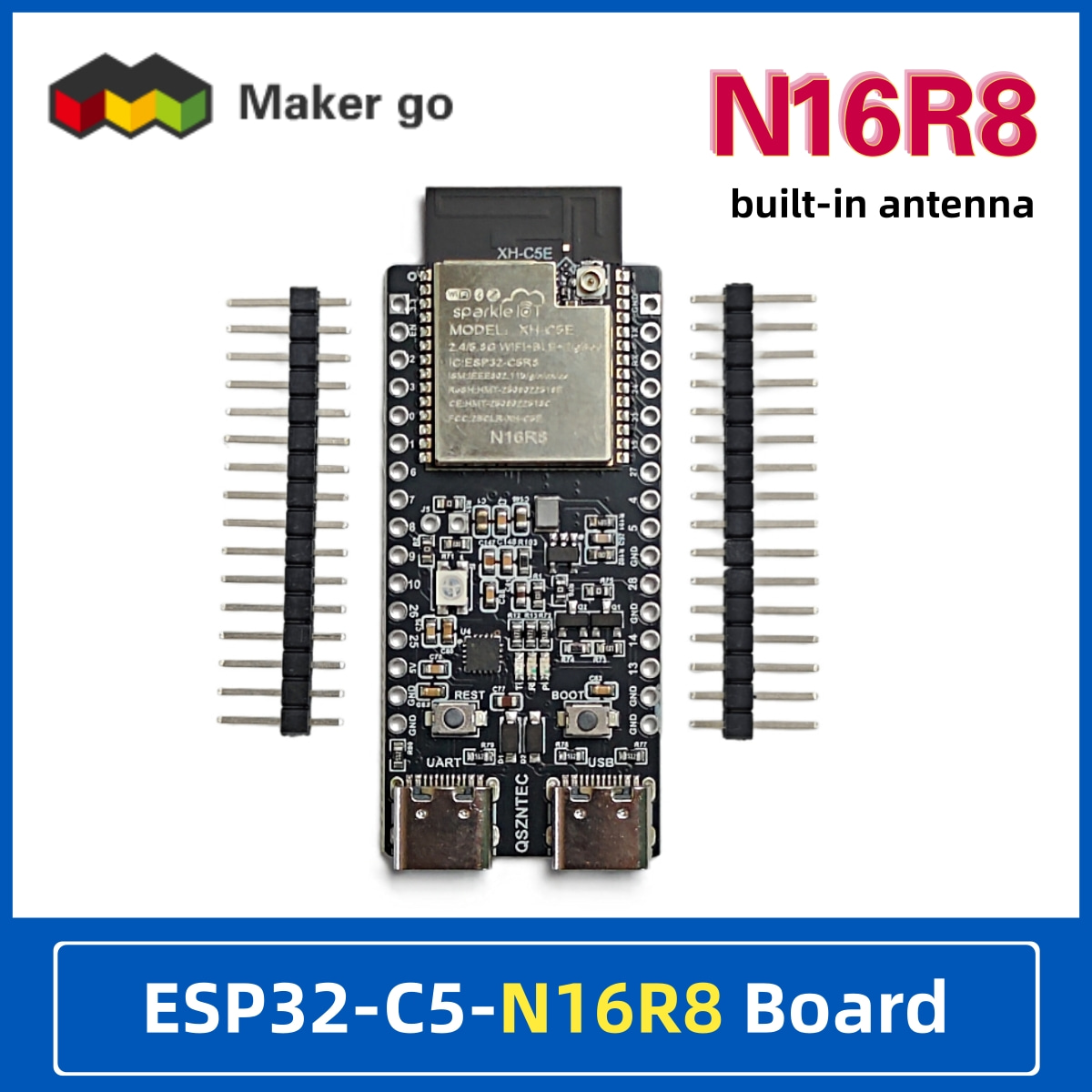 Esp32 Uart Module - ESP32-C5-N16R8 Ontwikkelbord 2.4 & 5 GHz