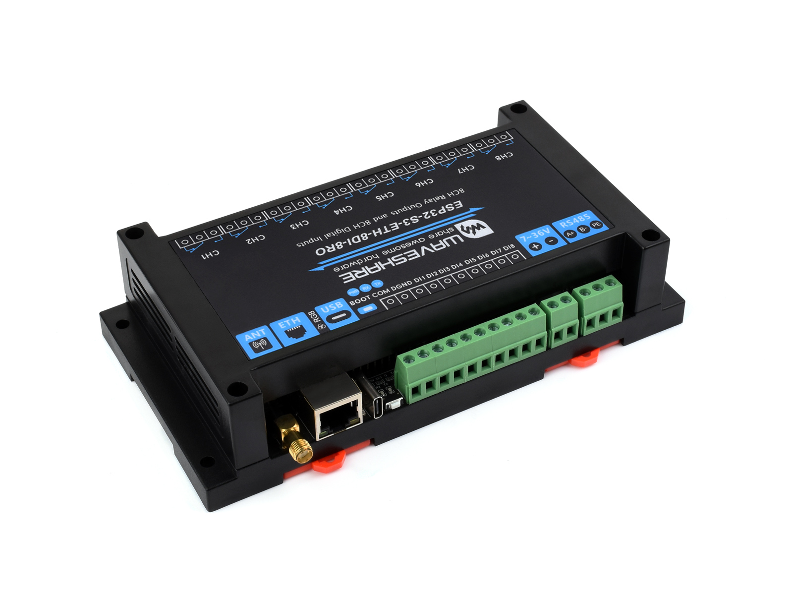 Waveshare industriële 8-kanaal - Esp32 Uart Module recensie en prijs