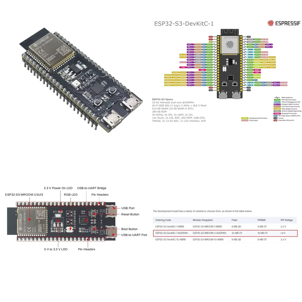 Espressif ESP32-S3-DevKitC-1 o - Espressif Esp32 recensie en prijs