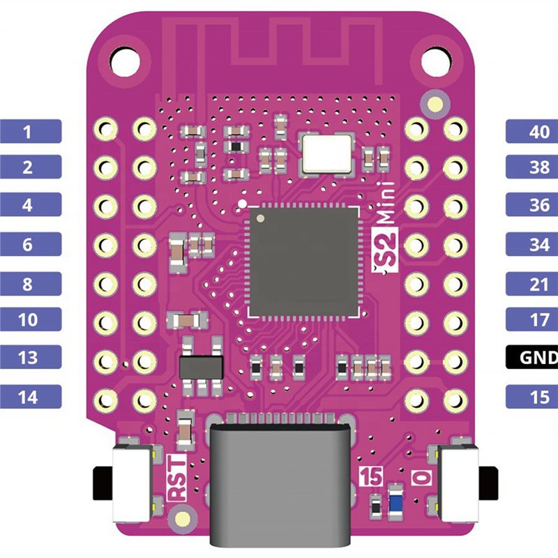 AAAEL-5PCS S2 Mini V1.0.0 ESP3 - Esp32 S2 recensie en prijs