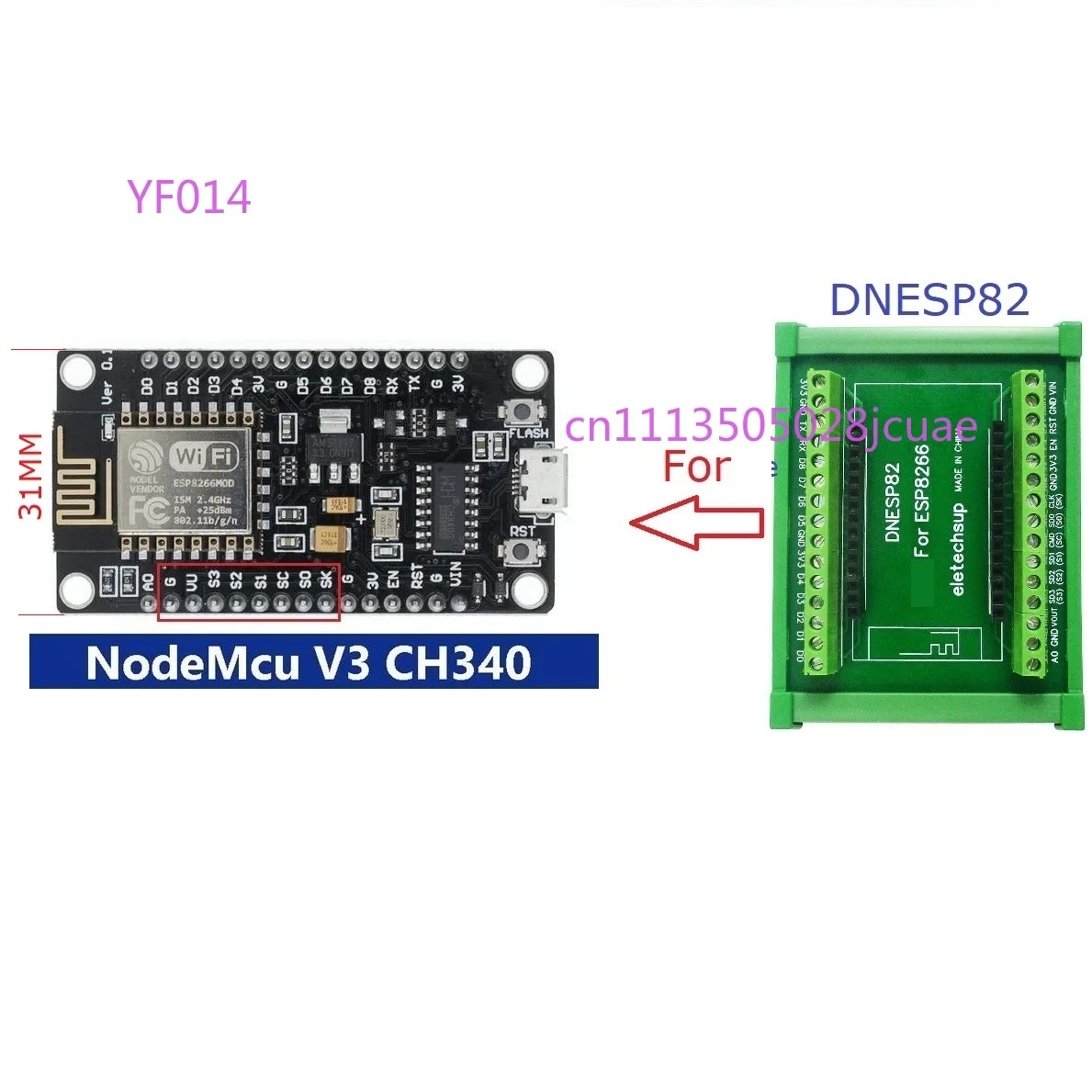 ESP8266 NodeMcu WiFi-module Ar - Esp8266 Nodemcu recensie en prijs
